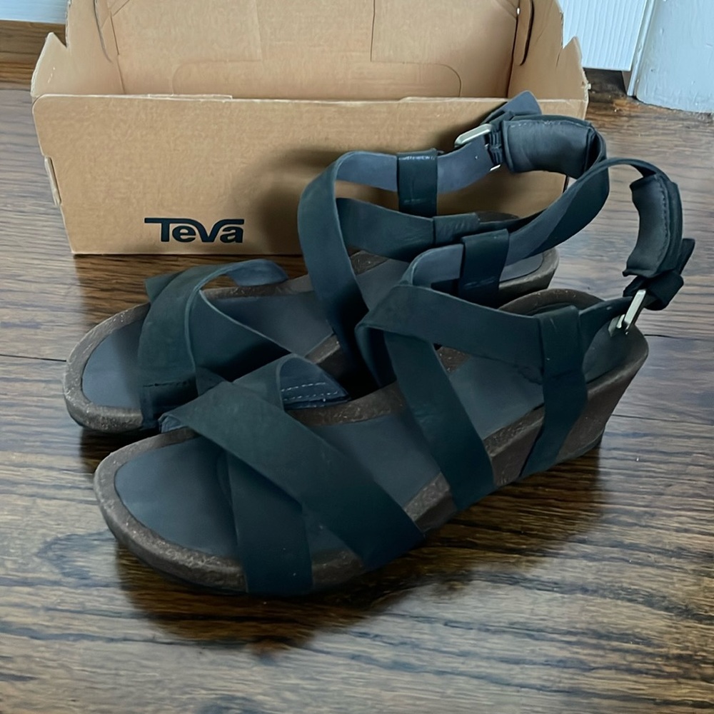 Women’s Teva Leather Wedge Sandal